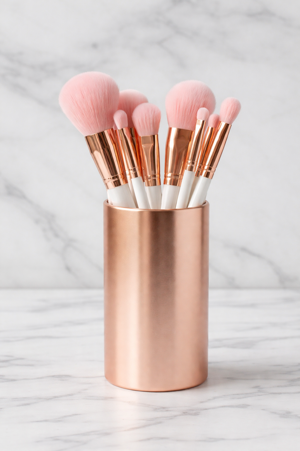 Collection Ambre - Kit 16 Pinceaux Marbre & 4 Éponges