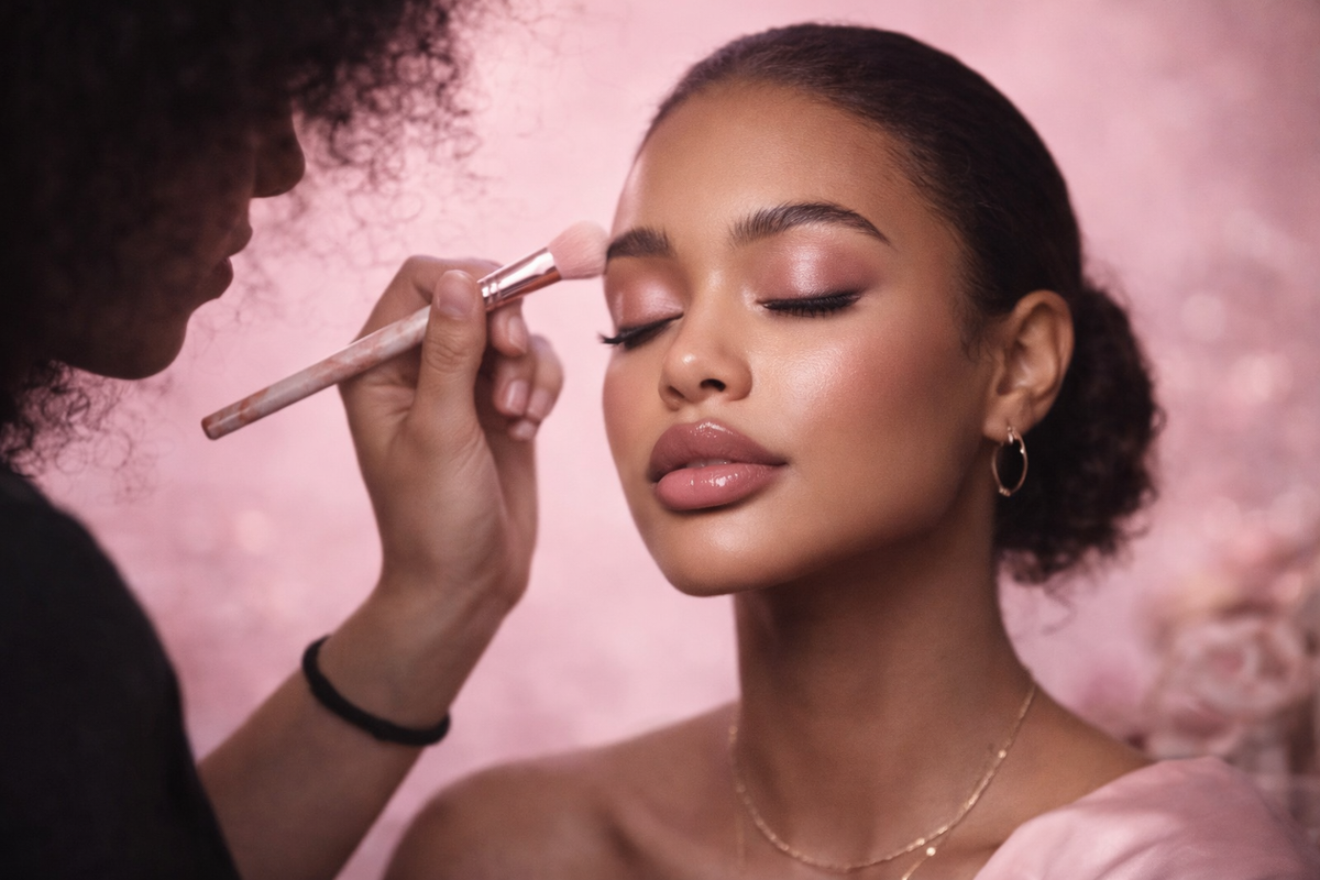 Collection Ambre - Kit 16 Pinceaux Marbre & 4 Éponges